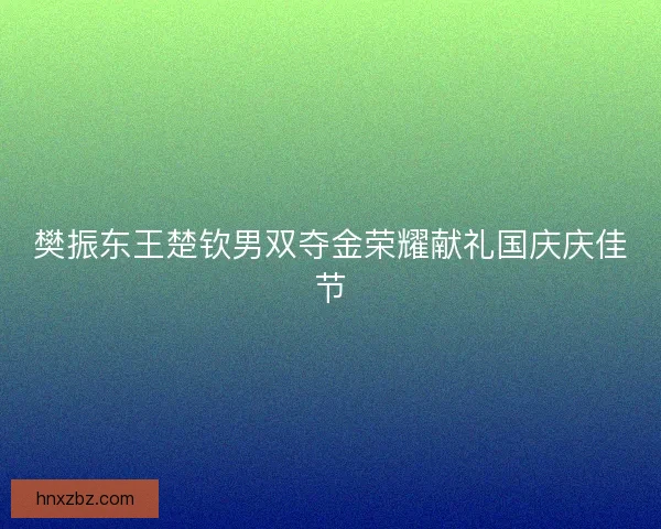 樊振东王楚钦男双夺金荣耀献礼国庆庆佳节 樊振东王楚钦男双夺金荣耀献礼国庆庆佳节